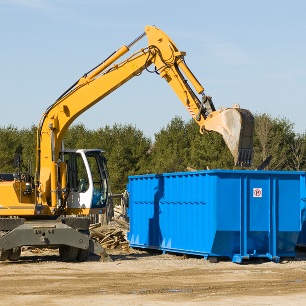 are there any restrictions on where a residential dumpster can be placed in Janesville MN